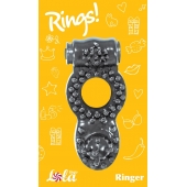 Чёрное эрекционное кольцо Rings Ringer - Lola Games - в Пушкино купить с доставкой