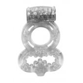 Прозрачное эрекционное кольцо Rings Treadle с подхватом - Lola Games - в Пушкино купить с доставкой