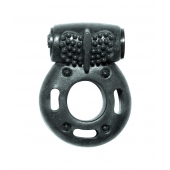 Черное эрекционное кольцо с вибрацией Rings Axle-pin - Lola Games - в Пушкино купить с доставкой