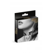 Черный чокер с замком в форме сердца - Bijoux Pour Toi - купить с доставкой в Пушкино