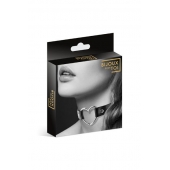 Чёрный чокер с кольцом в форме сердца - Bijoux Pour Toi - купить с доставкой в Пушкино