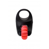 Чёрно-красное эрекционное виброкольцо Erotist - Erotist Adult Toys - в Пушкино купить с доставкой