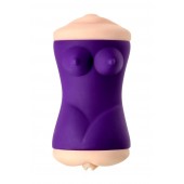 Двухсторонний мастурбатор JOS YARA в фиолетовой колбе - JOS - в Пушкино купить с доставкой