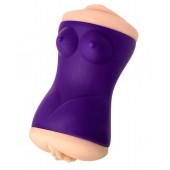 Двухсторонний мастурбатор JOS YARA в фиолетовой колбе - JOS - в Пушкино купить с доставкой