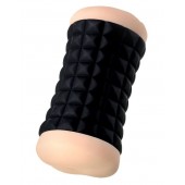 Двухсторонний мастурбатор JOS JANICE в черном цилиндре - JOS - в Пушкино купить с доставкой