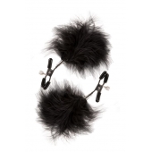 Зажимы для сосков с пухом FEATHERED NIPPLE CLAMPS - Blush Novelties - купить с доставкой в Пушкино