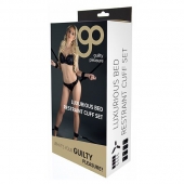 Комплект наручников и поножей LUXURIOUS BED RESTRAINT CUFF SET - Blush Novelties - купить с доставкой в Пушкино