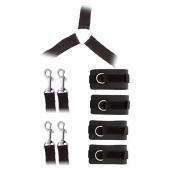 Комплект наручников и поножей LUXURIOUS BED RESTRAINT CUFF SET - Blush Novelties - купить с доставкой в Пушкино