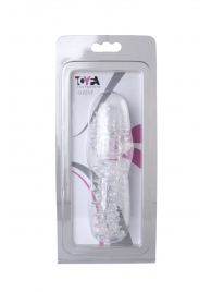Прозрачная насадка с шишечками и шипами - 13,5 см. - Toyfa Basic - в Пушкино купить с доставкой