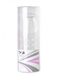 Прозрачная закрытая гелевая насадка - 13,5 см. - Toyfa Basic - в Пушкино купить с доставкой