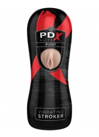 Мастурбатор-вагина Vibrating Pussy Stroker с вибрацией - Pipedream - в Пушкино купить с доставкой