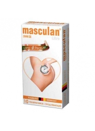 Розовые презервативы Masculan Ultra Long Pleasure с колечками, пупырышками и продлевающим эффектом - 10 шт. - Masculan - купить с доставкой в Пушкино