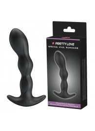 Черный анальный стимулятор простаты с вибрацией Special Anal Massager - 14,5 см. - Baile - в Пушкино купить с доставкой