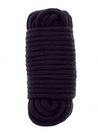 Черная веревка для связывания BONDX LOVE ROPE - 10 м. - Dream Toys - купить с доставкой в Пушкино
