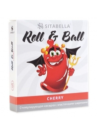 Стимулирующий презерватив-насадка Roll   Ball Cherry - Sitabella - купить с доставкой в Пушкино
