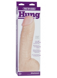 Огромная насадка-реалистик Vac-U-Lock Realistic Hung - 31,7 см. - Doc Johnson - купить с доставкой в Пушкино
