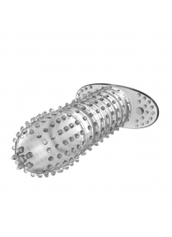 Закрытая прозрачная насадка Crystal sleeve - 12 см. - Erowoman-Eroman - в Пушкино купить с доставкой