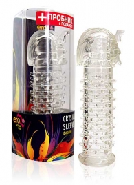 Закрытая прозрачная насадка на пенис Crystal Sleeve Faraon - 13,5 см. - Erowoman-Eroman - в Пушкино купить с доставкой