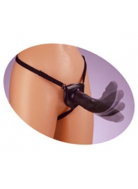 Черный податливый страпон Posable Partner Strap-On - 17,8 см. - Pipedream - купить с доставкой в Пушкино
