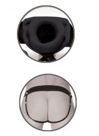 Черный полый страпон унисекс Hollow Strap-On - 14,5 см. - Pipedream - купить с доставкой в Пушкино