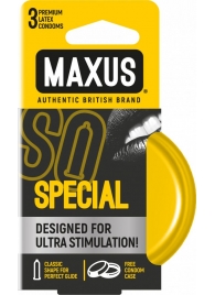 Презервативы с точками и рёбрами в железном кейсе MAXUS Special - 3 шт. - Maxus - купить с доставкой в Пушкино