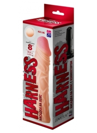 Насадка на пояс Harness RED LINE - 21,5 см. - LOVETOY (А-Полимер) - купить с доставкой в Пушкино