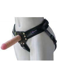 Черный пояс-трусики с двумя насадками  Экзотик-Linda  - 15,5 и 10,5 см. - LOVETOY (А-Полимер) - купить с доставкой в Пушкино