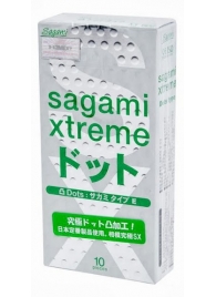 Презервативы Sagami Xtreme Type-E с точками - 10 шт. - Sagami - купить с доставкой в Пушкино