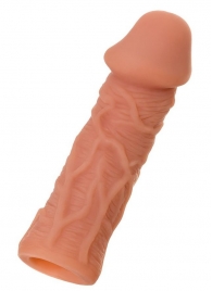 Телесная реалистичная насадка KOKOS Extreme Sleeve 05 с дополнительной стимуляцией - 12,7 см. - KOKOS - в Пушкино купить с доставкой