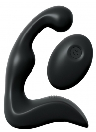 Черный вибромассажер простаты с пультом ДУ Control P-Spot Pro - Pipedream - в Пушкино купить с доставкой