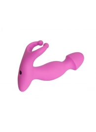Розовый стимулятор простаты с усиками - 15 см. - 4sexdreaM - в Пушкино купить с доставкой