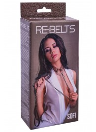 Коричневый поводок и чокер с кольцом Sofi - Rebelts - купить с доставкой в Пушкино