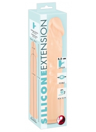 Телесная насадка-удлинитель Silicone Extension - 19 см. - Orion - в Пушкино купить с доставкой
