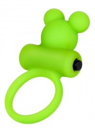 Зеленое виброкольцо на пенис A-Toys - A-toys - в Пушкино купить с доставкой