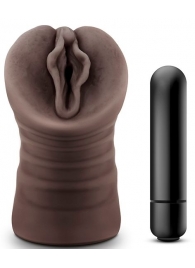 Коричневый мастурбатор-вагина Alexis - Blush Novelties - в Пушкино купить с доставкой