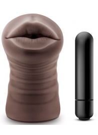 Коричневый мастурбатор-ротик Heather - Blush Novelties - в Пушкино купить с доставкой
