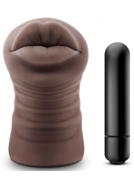 Коричневый мастурбатор-ротик Renee - Blush Novelties - в Пушкино купить с доставкой