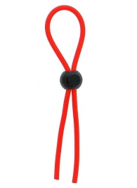 Красное эрекционное лассо с одной бусинкой-утяжкой STRETCHY THICK LASSO - Dream Toys - в Пушкино купить с доставкой