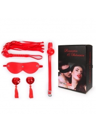 Пикантный набор БДСМ из 4 предметов в красном цвете - Notabu - купить с доставкой в Пушкино