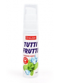 Гель-смазка Tutti-frutti со вкусом сладкой мяты - 30 гр. - Биоритм - купить с доставкой в Пушкино