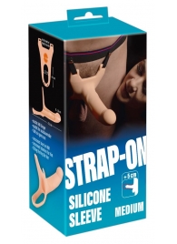 Силиконовый полый страпон на ремнях Silicone Strap-on - 16 см. - Orion - купить с доставкой в Пушкино
