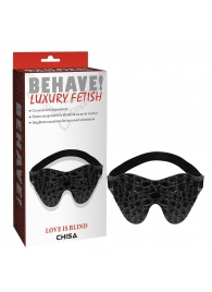 Черная маска на глаза Behave - Chisa - купить с доставкой в Пушкино