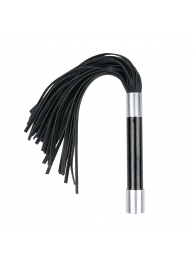 Черная плеть Easytoys Flogger With Metal Grip - 38 см. - Easy toys - купить с доставкой в Пушкино
