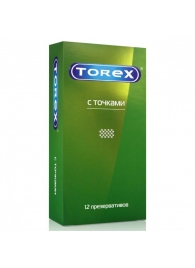 Текстурированные презервативы Torex  С точками  - 12 шт. - Torex - купить с доставкой в Пушкино