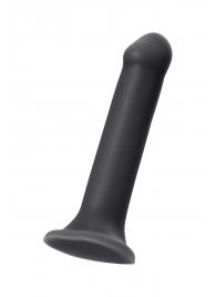 Черный фаллос на присоске Silicone Bendable Dildo XL - 20 см. - Strap-on-me - купить с доставкой в Пушкино