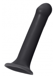 Черный фаллос на присоске Silicone Bendable Dildo XL - 20 см. - Strap-on-me - купить с доставкой в Пушкино