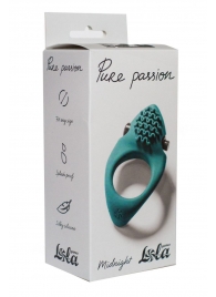 Зеленое эрекционное виброкольцо Pure Passion Midnight - Lola Games - в Пушкино купить с доставкой