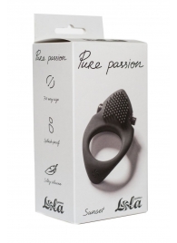 Черное эрекционное виброкольцо Pure Passion Sunset - Lola Games - в Пушкино купить с доставкой