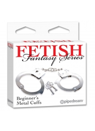 Металлические наручники Beginner s Metal Cuffs - Pipedream - купить с доставкой в Пушкино