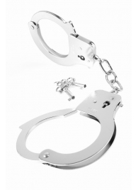 Металлические серебристые наручники Designer Metal Handcuffs - Pipedream - купить с доставкой в Пушкино